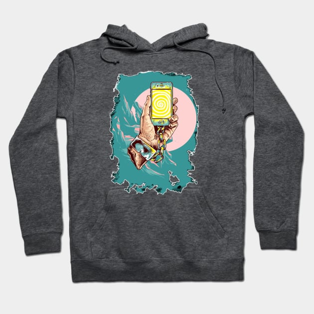 smartphone effect Hoodie by store of art